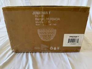 JONATHAN Y Isabelle 15.5" Antique Gold Metal/Acrylic LED Flush Mount JYL9043A